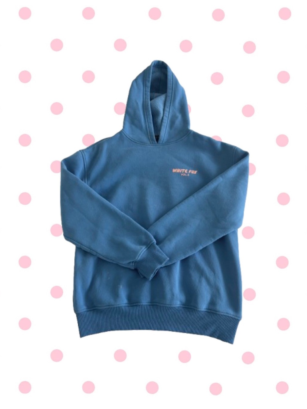 white fox boutique blue and pink hoodie °❀.ೃ࿔